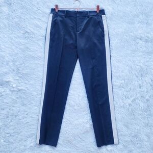 Vince Black and Cream Wool Tuxedo Stripe‎ Dress Pants